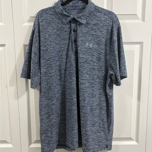 Under Armour Men's Heathered Navy Polo